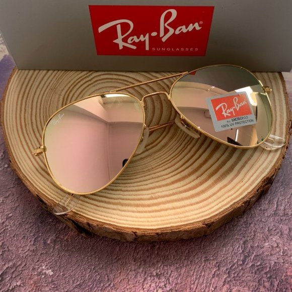 RayBan Aviator Polarized RB3025 Flash Lenses
